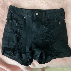 American Eagle Black Mom Shorts Size 4